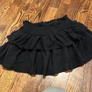 Katie J Black Ruffle Skirt